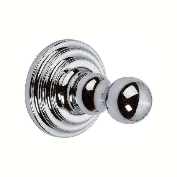 Ginger Single Robe Hook in Polished Chrome 1110/PC